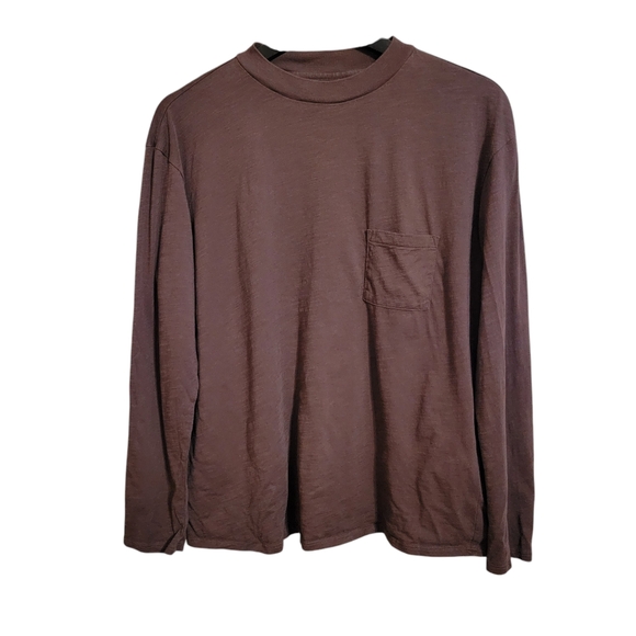 Garnet Hill Tops - Garnet Hill Brown Organic Pima Cotton Top